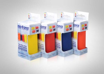 Med4orce Grips – individual package design for therapeutic finger, hand, wrist and forearm rehabilitation and strengthening