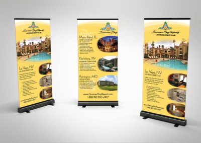 Summer-Bay-Resorts-retractable-banner | Resource-Marketing-Solutions